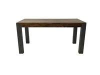 Maybe you would like to learn more about one of these? Industrial Dining Table And Bench 5cm Thick Solid Wood Black Metal Leg Hand Made Ebay
