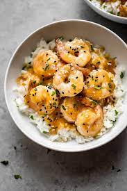Shrimp Ginger Garlic And Soy Sauce Make A Magical Combination You Ll Love This Sesame Ginger Shrimp Recipe It Ginger Shrimp Recipe Recipes Clean Eating