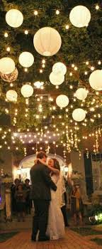 Lanterns And Fairy Lights Wedding Decorations Wedding Lights Wedding