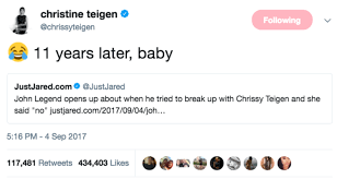 This comes after accusations she has some kind of connection to ghislaine maxwell. 21 Of Chrissy Teigen S Most Viral Tweets Of All Time Chrissy Teigen Funny Tweets Chrissy