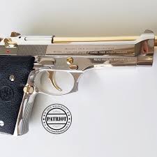 Taurus 1911 38 Super Black And Gold Pin On Gold Plated Beretta 92fs Patriot Gun Polishing