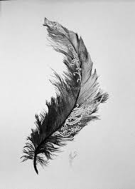 Black And White Watercolor Tattoo Beautiful Feather Watercolor Tattoo Feather Feather Tattoo Design Feather Tattoos