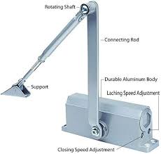 Automatic Door Closer With Hydraulic Hinge Slowly Closes And Shuts Door Great Self Closing Door For Resi Automatic Door Closed Doors Kitchen Cabinet Design