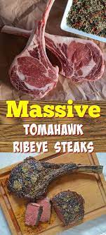 Reverse Seared Tomahawk Steaks On The Grill Grilled Steak Recipes How To Grill Steak Tomahawk Ribeye