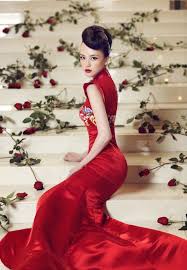 Luxury Red Chinese Wedding Dress From Another Angle Chinese Wedding Dress Chinese Dress Dresses