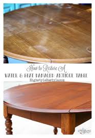 How To Restore Heat Water Damaged Antique Dropleaf Tabletop Highstyle Restyle Wood Furniture Best Wood For Furniture Refinishing Furniture