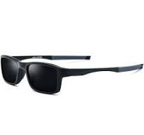 Rectangle Sunglasses Light Sports Style TR90 Plastic Frame Sonnenbrillen  Black