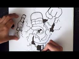 Wie Zu Zeichnen Homer Simpson Graffiti By X Y