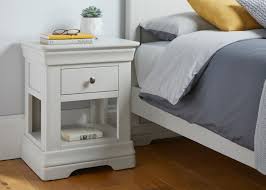 Designed with a spacious drawer to store your belongings away and keep. Toulouse Grey Painted 1 Drawer Bedside Table Fully Assembled Top Furniture
