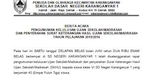 Contoh berita acara serah terima jabatan kepala sekolah. Sidapodik Download Contoh Berita Acara Pengumuman Kelulusan Un