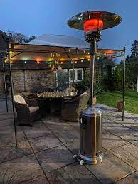 Buy outdoor patio heaters from alert electrical with free uk delivery available. Patio Heaters Gas Electric Heaters In Stock