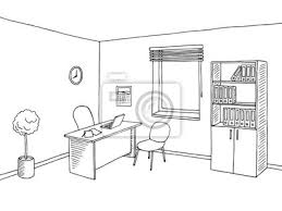 Also, you have access to cabling and wiring in your computer room or data center easily. Office Room Interior Grafik Kunst Schwarz Weiss Skizze Illustration Leinwandbilder Bilder Innenraume Computer Ordner Myloview De