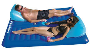 Relaxing on the water allows people to clear their heads and forget about their troubles. Indoors Outdoors Vacation Trips Lakes 2 Person Pool Float With Cup Holders Head Foot Rest Lounging Chair For Swimming Beach Sol Coastal Extra Large Inflatable Chaise Lounge Raft Toys Games Pools