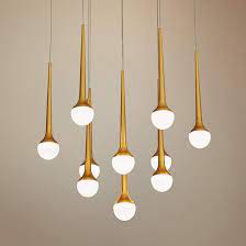 Honey Drip 22 Wide Sunset Gold Led Multi Light Pendant 58f20 Lamps Plus Multi Light Pendant Modern Hanging Lights Pendant Lighting
