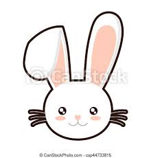 Easy and sparkely bunny face paint tutorial. Easter Bunny Face Bunny Whiskers Vector Illustration Eps 10 Canstock