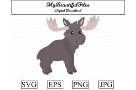 Download Moose Clipart Design Graphic By Mybeautifulfiles Creative Fabrica SVG Cut Files