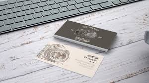 This free mockup are divided into groups and to completely replace the content, just insert the design into 4 smart objects. Free Psd Vintage Business Card Mockup