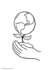 Printable pages for earth day or the planet earth. Earth Day Coloring Pages Free Printable Recycling Pictures