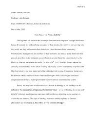 Example of critique paper about song. Pdf Rhetorical Analysis Of Kendrick Lamar S To Pimp A Butterfly Stanton Charlton Academia Edu