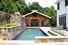House plans with swimming pool. Des Peres Missouri Poynter Landscape Architecture Construction