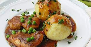 German Potato Dumplings Is A Delicious Side Dish Served With Saucy Meat Or Chicken It S Made Plain Or Stuffed With Meat Or Crouto Recipes Food Cooking Recipes