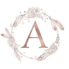The Letter A Canvas Print By Nature Magick Icanvas Monogram Art Monogram Wallpaper Rose Gold Pink