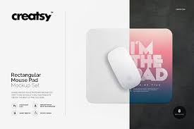 Rectangular Mouse Pad Mockup Set Mockup Design Template Mockup Free Psd