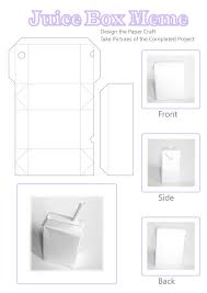 Box Template Paper Crafts Juice Boxes Box Template