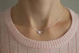 Madewell dainty toggle chain necklace. Small Gold Necklace Delicate Diamond Necklace Dainty Etsy