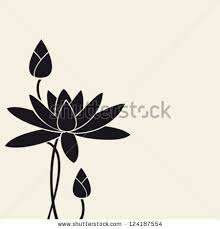 Water Lily Vector Eps 10 Non Transparent Elements Non Gradient By Ekaterina Prilipova Via Shutterstock Flower Drawing Flower Silhouette Lotus Image