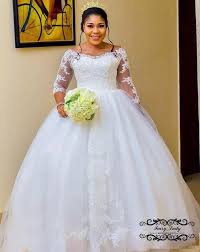 Nigeria Lace Appliques Wedding Dresses Sheer 3 4 Long Sleeves 2018 Illusion Bodice White Pu With Images Lace Applique Wedding Dress Modest Bridal Gowns Sheer Wedding Dress