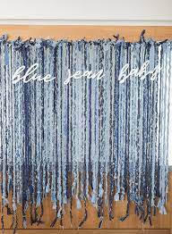 Blue Jean Baby Shower For Ali Fedotowsky Inspired By This In 2021 Baby Shower Backdrop Denim Baby Shower Blue Jean Baby