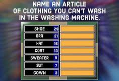 The printable includes one list of bible trivia questions and an answer key that includes the questions for easy reference. Family Feud Quiz Free Questions And Answers Family Feud Game Family Feud Family Reunion Games