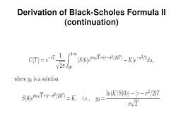 Ppt Derivation Of Black Scholes Formula By Change Of Time Method Powerpoint Presentation Id 806590