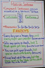 run on sentences anchor chart image only teaching