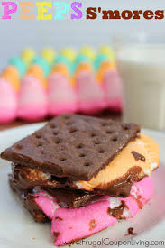 Peeps S Mores Recipe Chocolate Marshmallow Dessert For Easter Smore Recipes Easter Food Crafts Easter Dessert