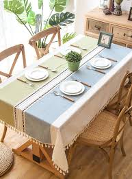 These traditional cotton seersucker tablecloths have a checked pattern and the fabric has wrinkled stripes throughout. Cotton Waterproof Thick Table Cloth Classic Mat Cover Dining Table Cloth Dining Table Cover Kitchen Table Cloth