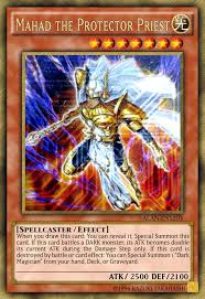You can use it to summon monsters to/from the graveyard and back to the field. Mahad The Protector Priest Yugioh Cards Yugioh Soldier