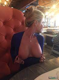 Nervous Blonde Milf Flashes Tits in Bar | MOTHERLESS.COM ™