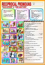 The Worksheet Is To Learn How To Difference Between Each Other One Another There Are Some Notes And Also The E Pronoun Worksheets Grammar Worksheets Pronoun