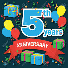 4.9 out of 5 stars. Anniversary Celebration Background 5th Year Anniversary Of Wedding Royalty Free Cliparts Vectors And Stock Illustration Image 125121928