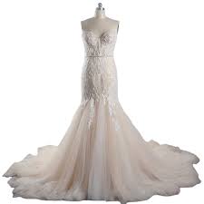 Champagne mermaid lace wedding dresses with long puff sleeves vw1806. Rsw1694 Sleeveless Champagne Wedding Dresses Mermaid Lace 2020 Buy Champagne Wedding Dress Wedding Dresses Mermaid 2020 Wedding Dress Mermaid Lace Product On Alibaba Com