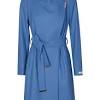 Fastened at the front with a single button, the coat features. 1