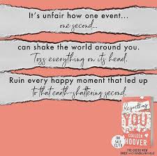Regretting You By Colleen Hoover Colleen Hoover Books Hoover Colleen Hoover Quotes
