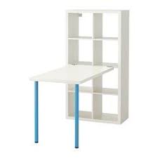 Kallax Workstation White Blue 30 3 8x57 7 8 Kallax Ikea Kallax Desk Ikea Kallax Desk