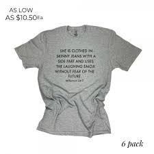 Maybe you would like to learn more about one of these? Millennial 24 7 Graphic Tee Printed On A Bella Canvas Brand Tee Color Grey 6 Shirts Per Pack Sizes 1 S 2 M 2 L 1 Xl 100 Cotton 7309840 Wholesale Fashion Jewelry