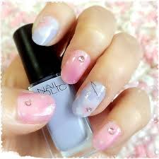 桜の散る前に 夜桜と桜吹雪のシールを使いたかったので ピンクとラベンダー 好きな組み合わせ 春の明け方のイメージかな しずくネイルシールコンテスト2 夜桜ネイル 桜ネイル 夜桜 桜吹雪 しずくドリーミング3 春ネイル ネイルホリック nailholic nails