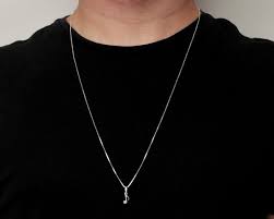 Compre com confiança no ebay! Corrente Masculina Minimalista Com Pingente Musica Prata 925 No Elo7 Lummi Commerce 1180b44