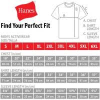 Hanes Comfortsoft T Shirts Size Chart Hanes Heavyweight