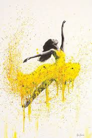 Sunflower Dancer Art Print By Ashvin Harrison Icanvas Dancers Art Dancer Painting Ballet Art